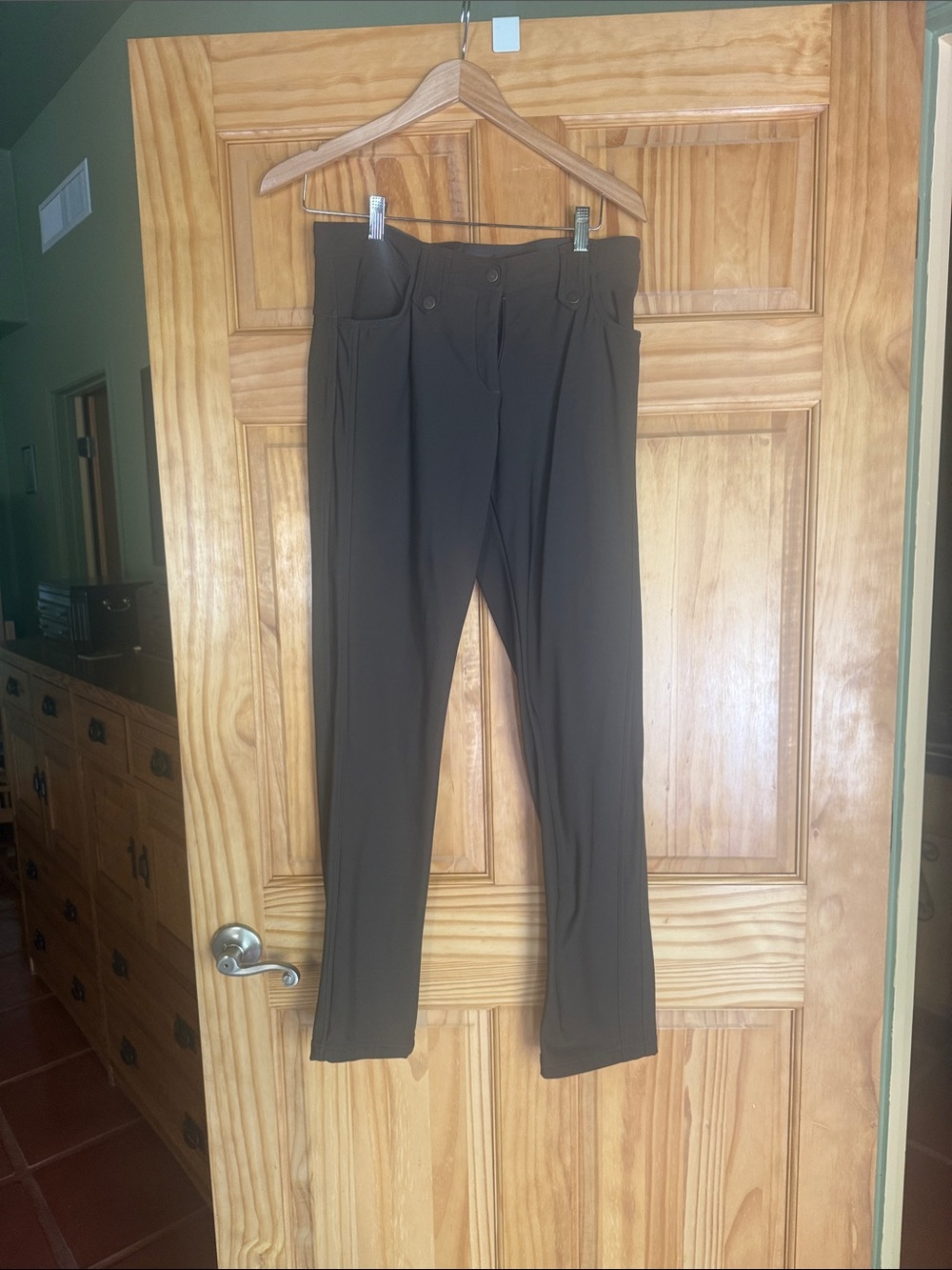 Anatomie Olive Skyler Straight-Leg Travel Pants
